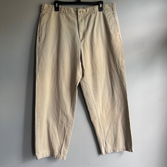 Izod Other - IZOD Mens Khaki Chino Pants Tan 100% Cotton Straight Leg Trousers 38x30